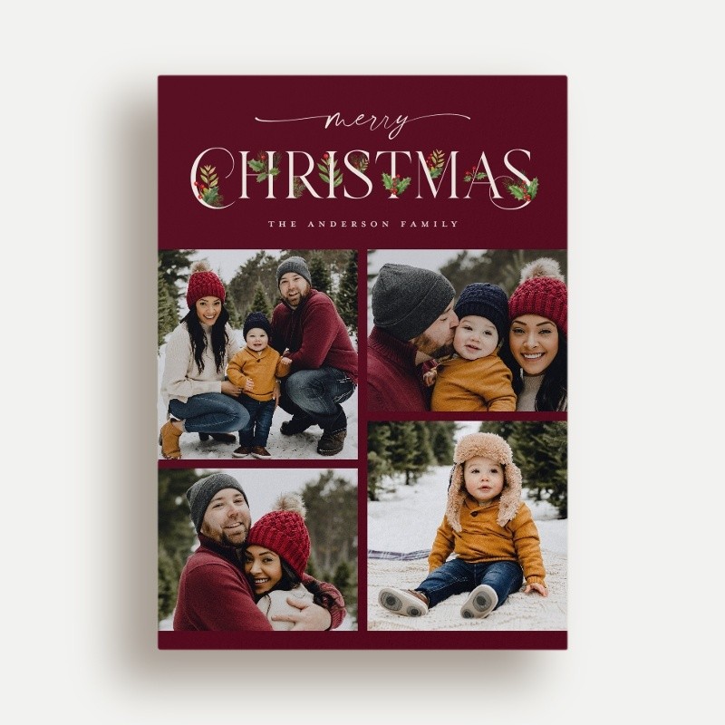 Classic Statement Holiday Card