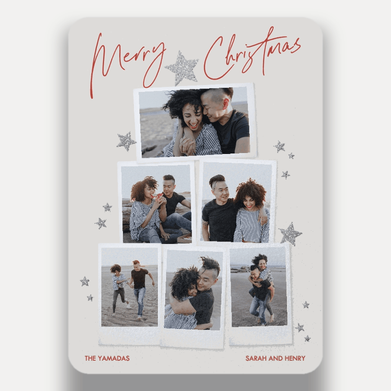 Starry Snapshots Holiday Card