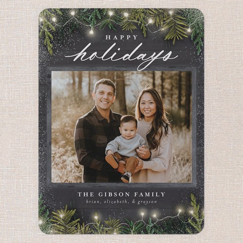 Simple Black Holiday Card