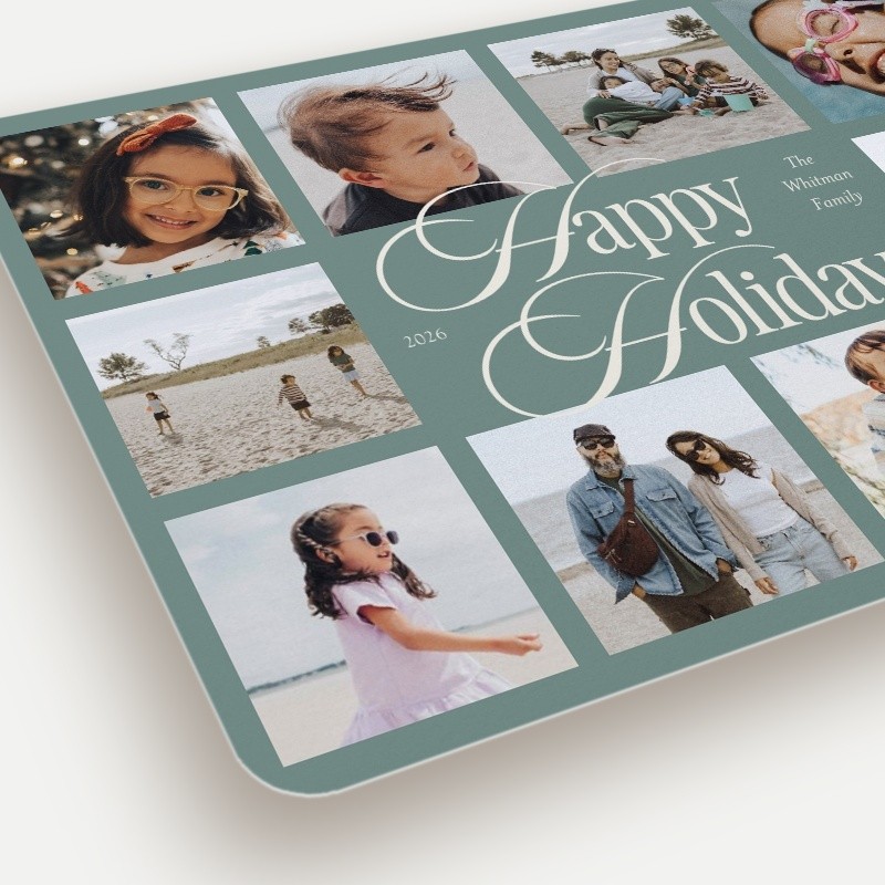 Stacked Script Holiday Card