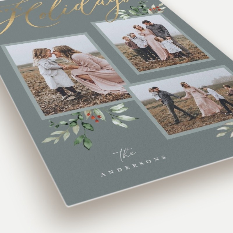 Script and Snapshots Holiday Card