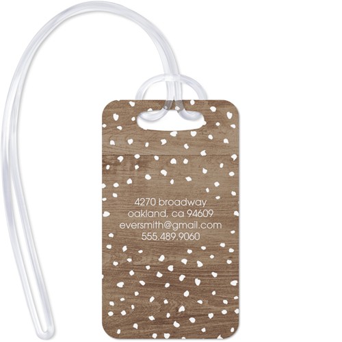 Rustic Love 2x3 Brown  Luggage Tag