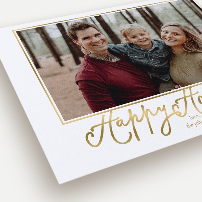 Framed Six Holiday Card