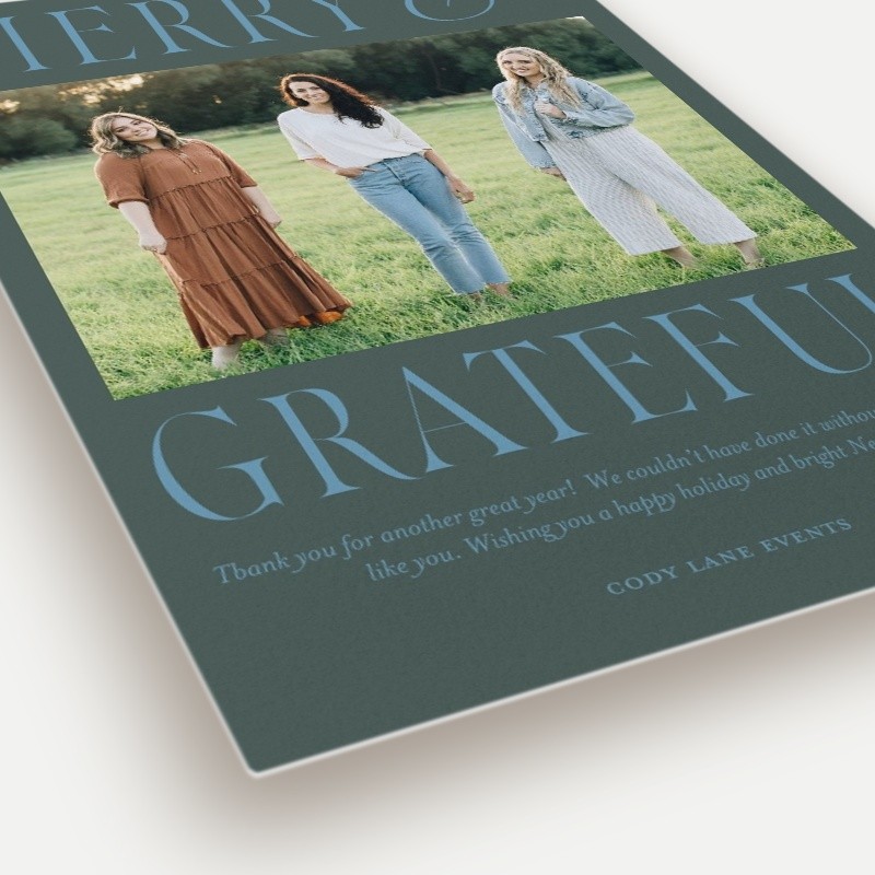 Bold Gratitude Holiday Card