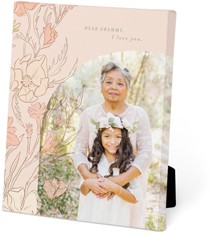 Stenciled Floral Arch