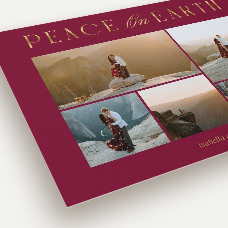 Luminous Peace Religious Christmas Card