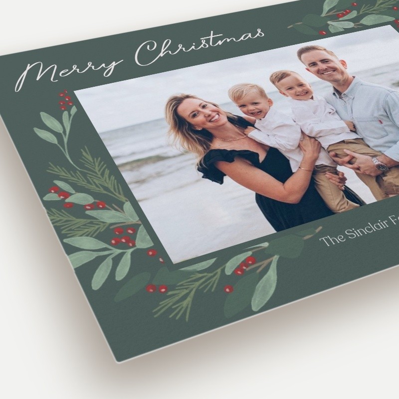 Berry Foliage Holiday Card