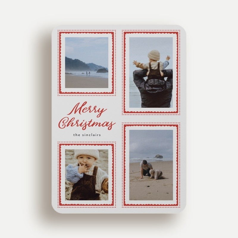 Scalloped Frames Holiday Card