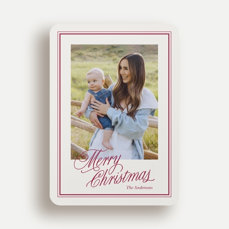 Framed Greeting Holiday Card