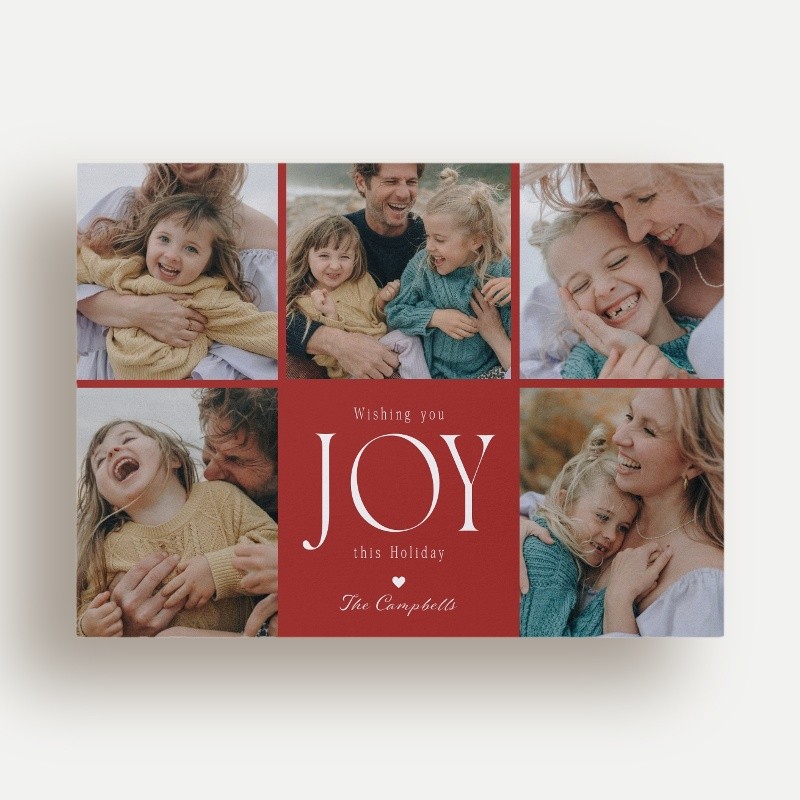 Joy Grid Holiday Card