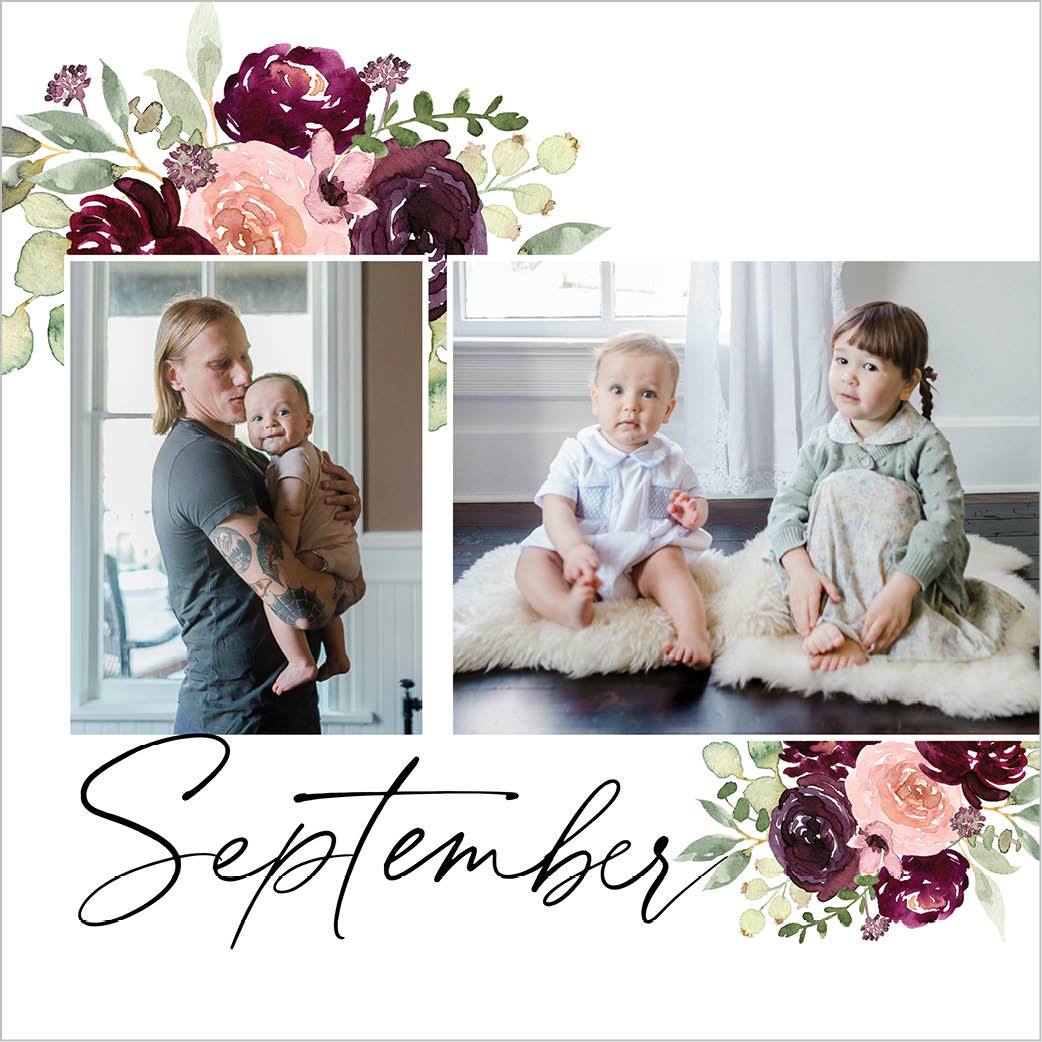 Seasonal Watercolor Florals by Kim Thoa 12x12 undefined  Wall Calendar