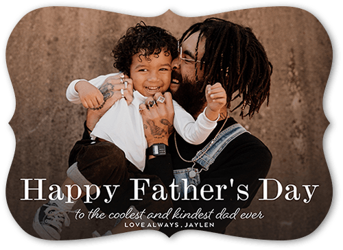 Notable Notion 5x7 White  Father's Day Card