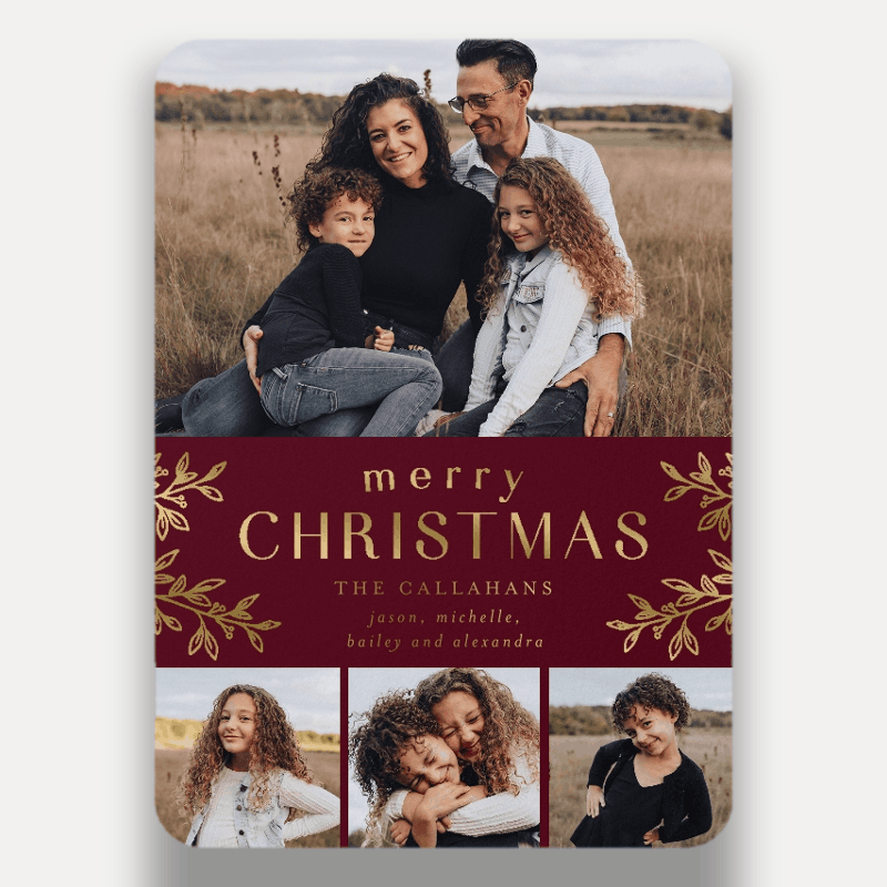Foliage Frame Holiday Card