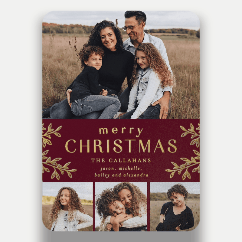 Foliage Frame Holiday Card
