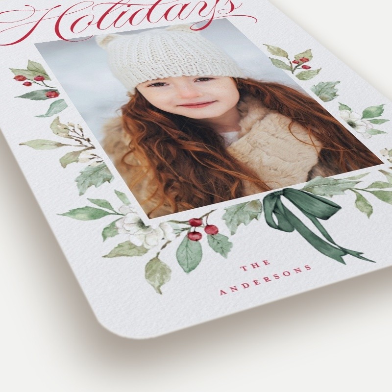 Botanical Bow Holiday Card