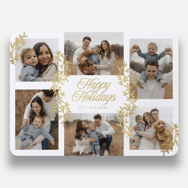 Painted Sprigs Holiday Card