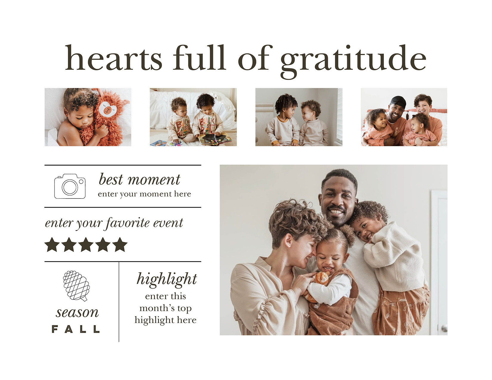 Modern Year In Review Gallery Calendar 8x11 undefined  Wall Calendar