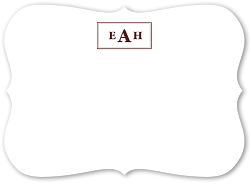 Personalized Note Cards: Alluring Arrangement 5x7 Flat Red Signature Smooth Cardstock Bracket Shutterfly