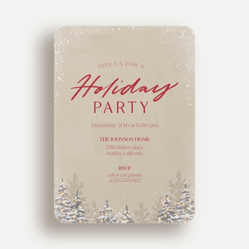 Elegant Party Holiday Invitation
