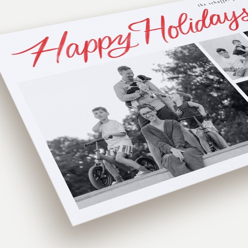 Brushed Merry Holiday Card