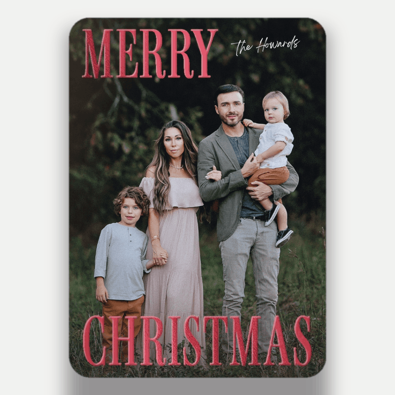 Classic Headline Holiday Card