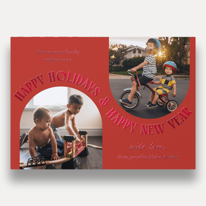 Arched Greeting Holiday Card
