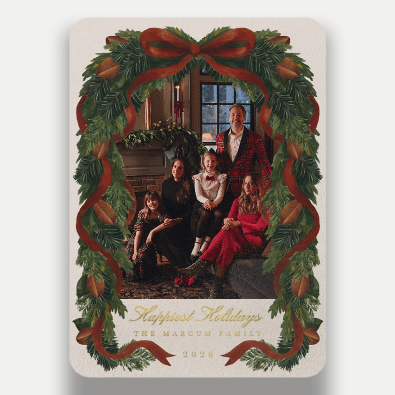 Chris Loves Julia Welcome Home Holiday Card