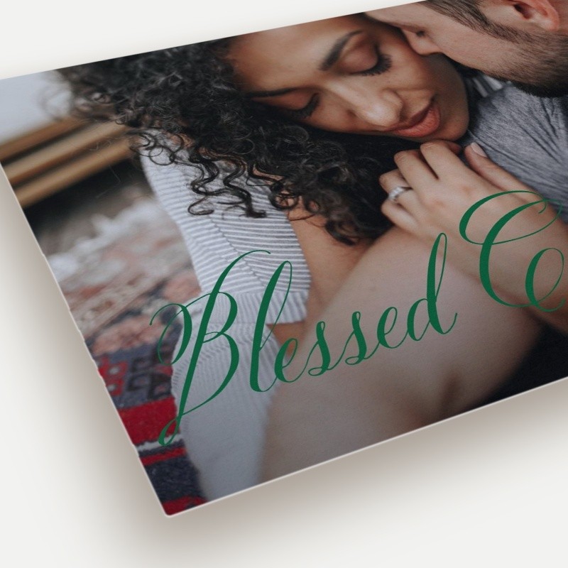 Simply Script Holiday Card