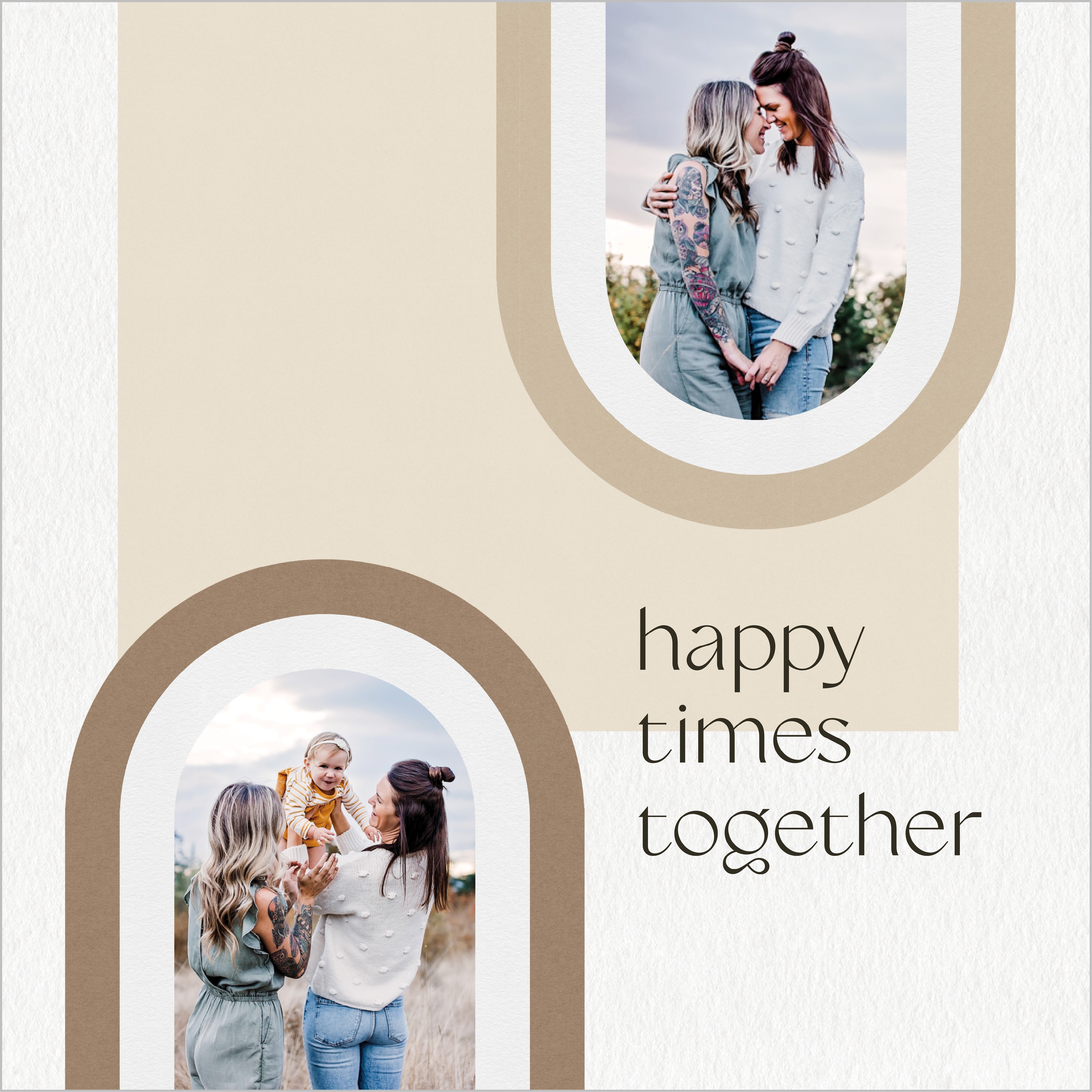 Modern Light Neutrals Calendar 12x12 undefined  Wall Calendar