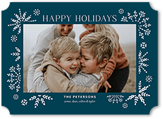 Editable Snowflake Frame