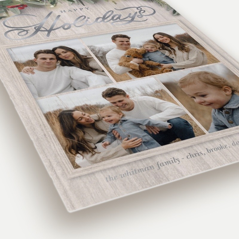 Farmhouse Greenery Holiday Card