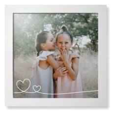 Double Heart Line Art