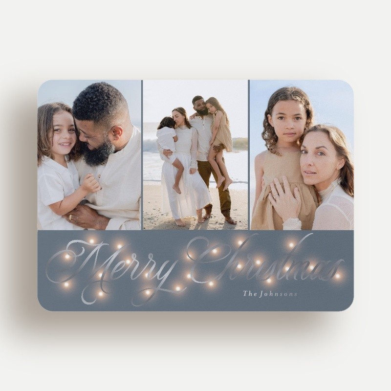 Glowing Flourish Holiday Card