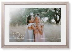 Double Heart Line Art