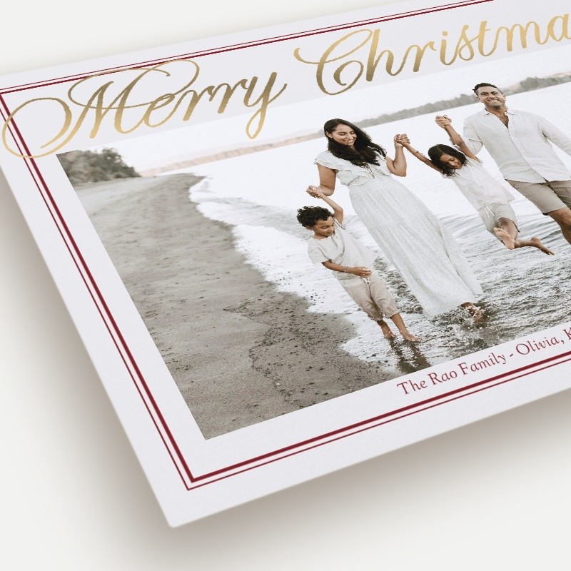 Grand Script Holiday Card