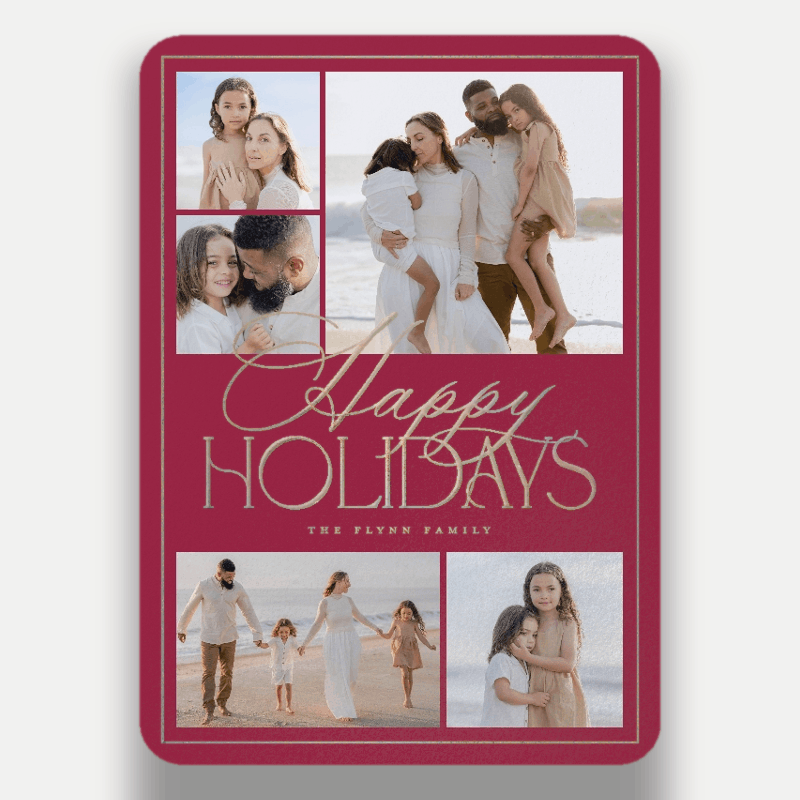 Refined Collage Holiday Card