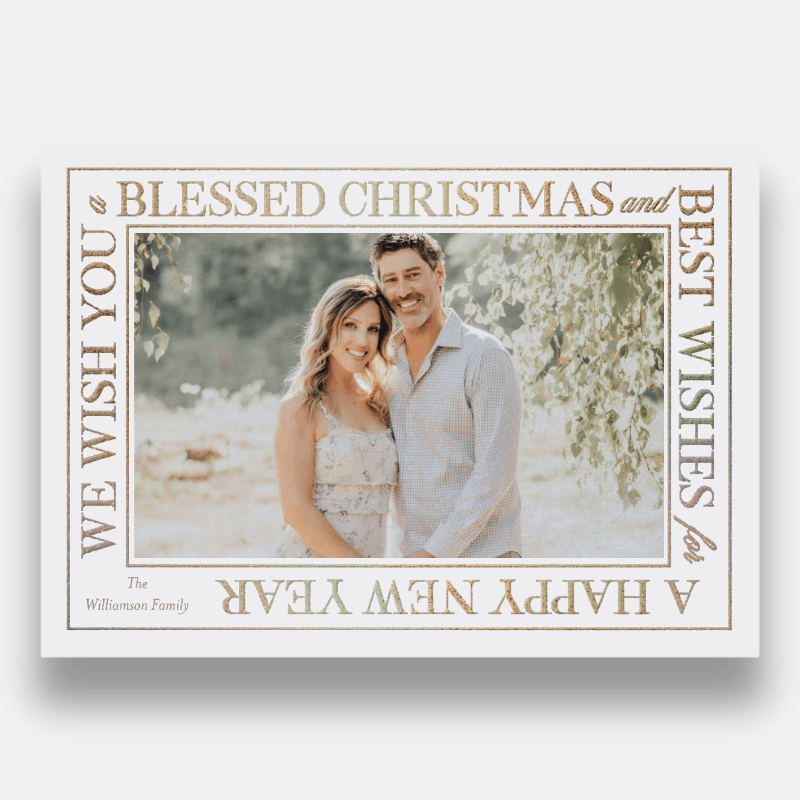 Wrapped Wishes Holiday Card
