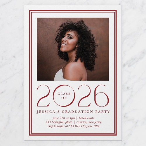 Red Custom Invitation Cards