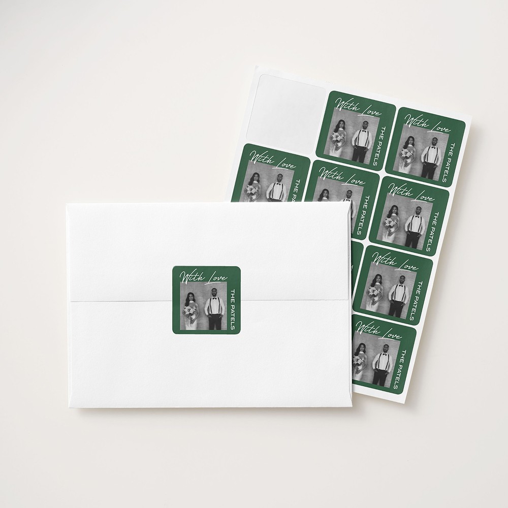 Flourished Script Envelope Seals