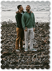 A Sentimental Date 5x7 Foil Stamped