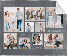 Family Love Blessed Collage
