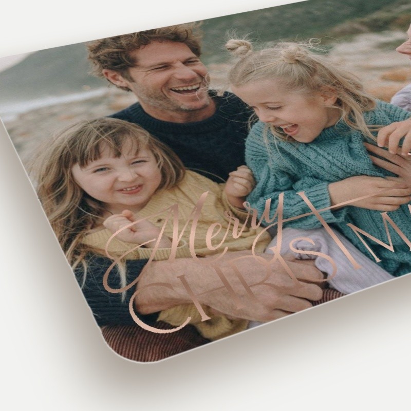 Elegant Swash Religious Christmas Card