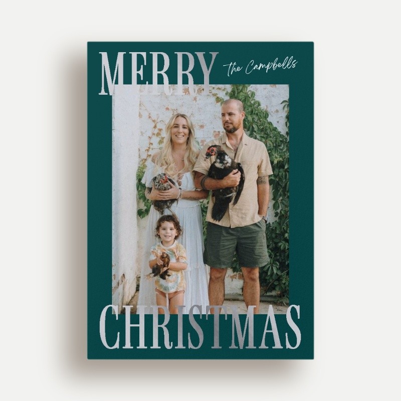 Bold Serif Holiday Card
