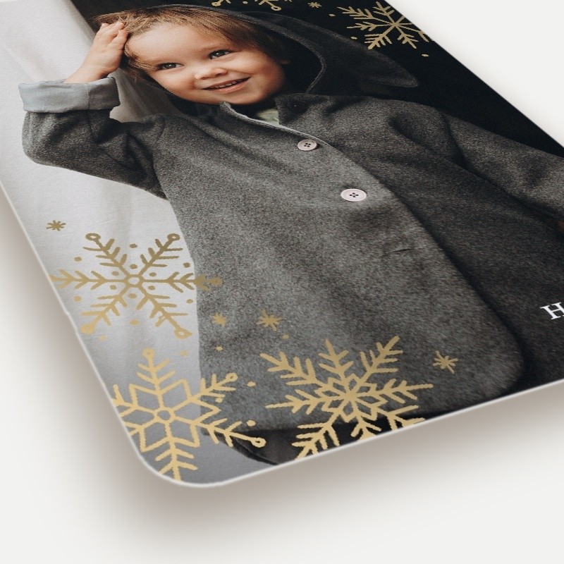 Corner Snowflakes Holiday Card