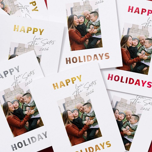 Elegant Pines Holiday Card