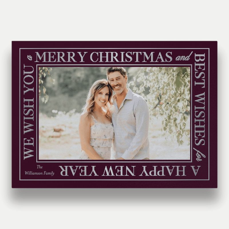 Wrapped Wishes Holiday Card