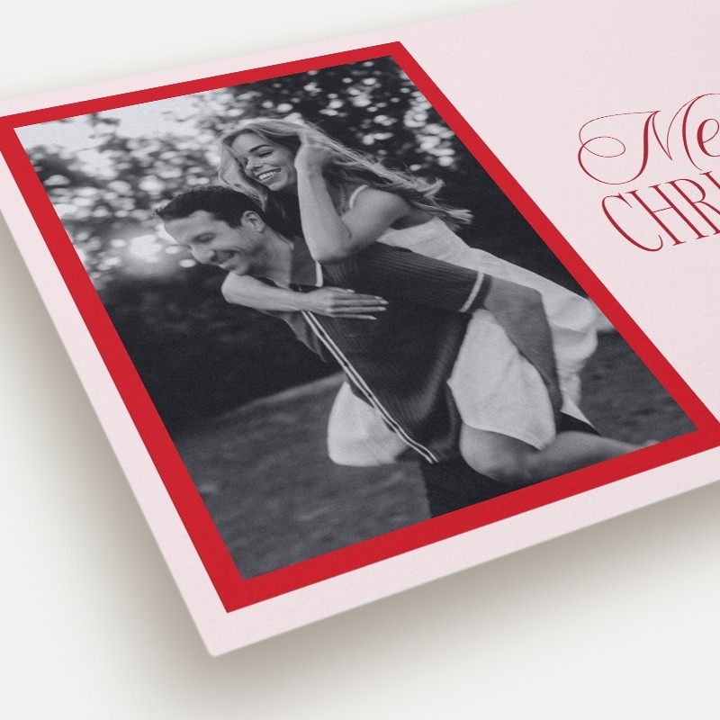 Script Serif Holiday Card