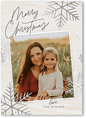 Rustic Foil Snowflakes