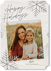 Rustic Foil Snowflakes