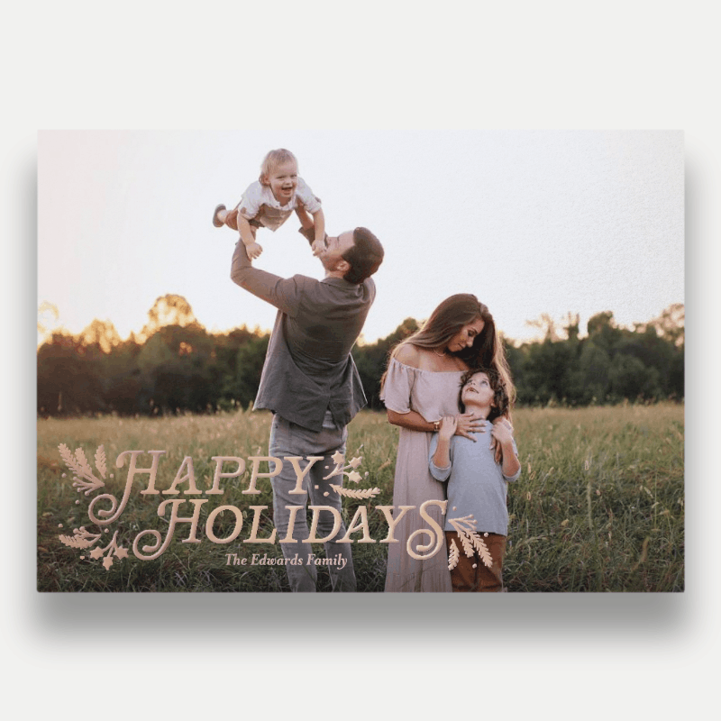 Botanical Swash Holiday Card